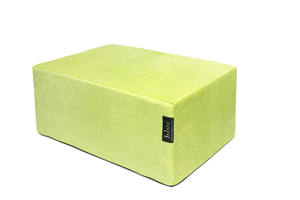 Large Lime Bloc In Velvet